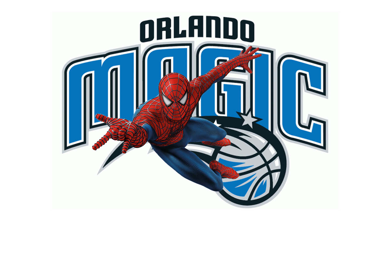 Orlando Magic Spider Man Logo vinyl decal